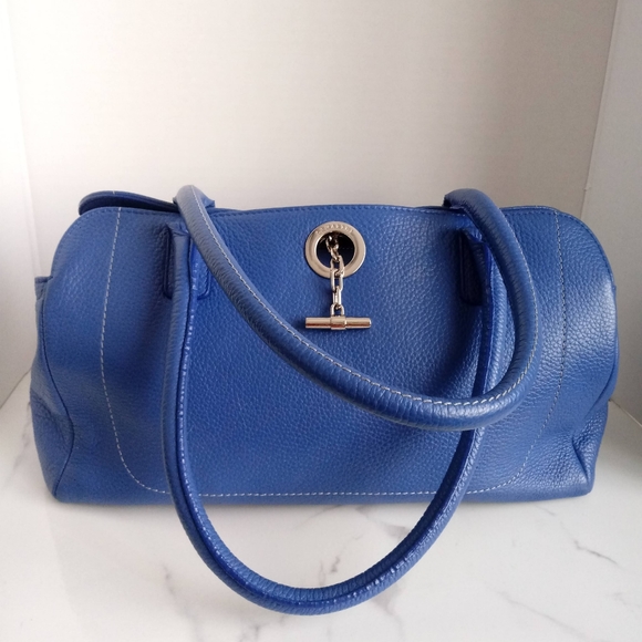 LAMARTHE Handbags - NWOT LAMARTHE PARIS GENUINE LEATHER BLUE HANDBAG